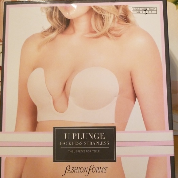Other - U Plunge Nude Backless Strapless Bra/ Size B
